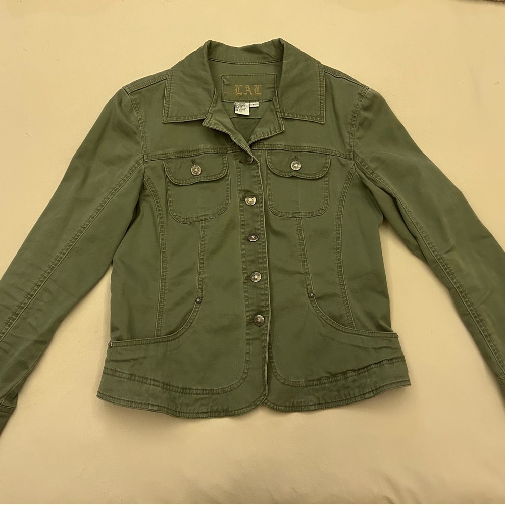 Olive Green Utility Jacket, Size M